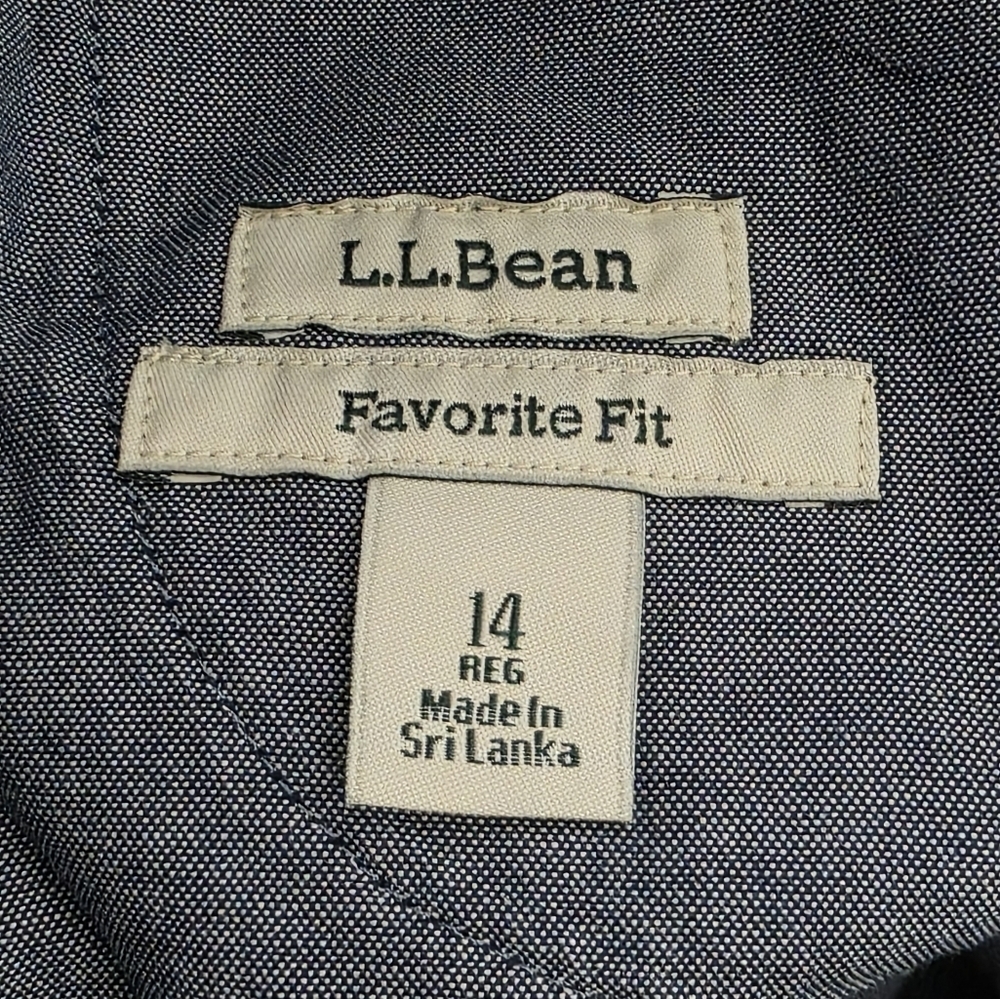 L.L. Bean Women's Casco Corduroy Pants‎ Size 14 Straight Leg Favorite Fit NEW - Picture 13 of 14